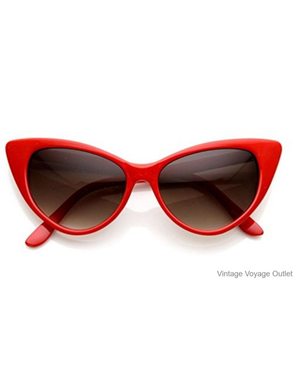 Vintage Cat Eye Sunglasses Mod Chic High Pointed UV Protection